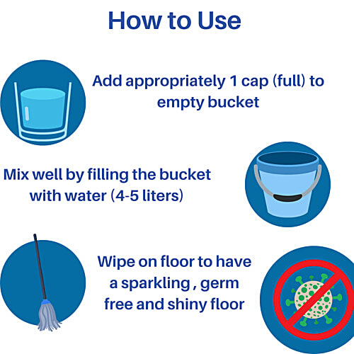 Rinsl Floor Cleaner - Kills Germs, Removes Dirt, Stains, 5 L  Kills 99.99% germs
 Refreshing Fragrance
 Remove all stains and dirt
 Leaves sparkling shine