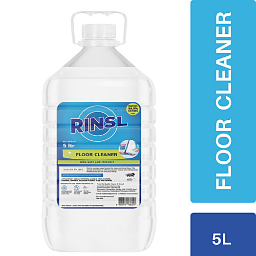 Rinsl Floor Cleaner - Kills Germs, Removes Dirt, Stains, 5 L  Kills 99.99% germs
 Refreshing Fragrance
 Remove all stains and dirt
 Leaves sparkling shine