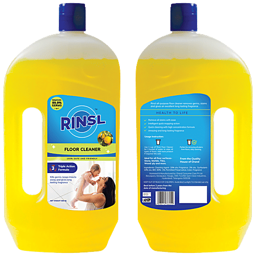 Buy Rinsl Floor Cleaner Kills Germs, Removes Dirt, Stains Online at