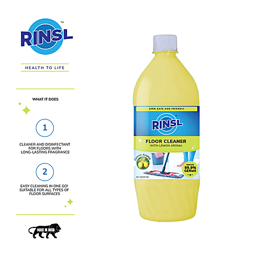 Buy Rinsl Floor Cleaner Lemon, Kills Germs, Removes Dirt, Stains