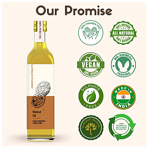 Buy ESSENTIA EXTRACTS Walnut Oil 100 Pure, Cold Pressed Online at