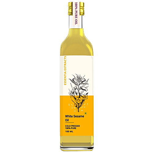 Essentia Extracts White Sesame Oil - Pure, Cold Pressed, 100 ml  