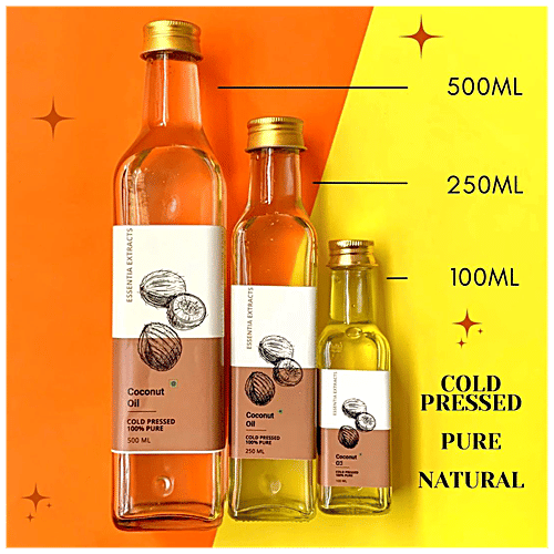 Essentia Extracts Coconut Oil - Pure, Cold Pressed, 100 ml  