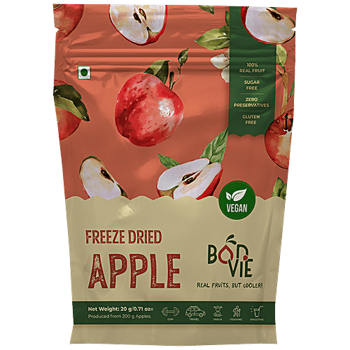 Buy BONVIE Freeze Dried Apple 100 Real Fruit, Vegan, No Sugar