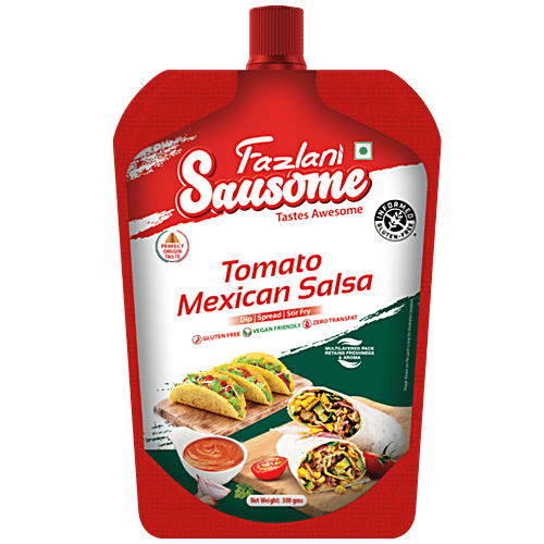Buy Fazlani Sausome Tomato Mexican Salsa Gluten Free, Vegan Online at