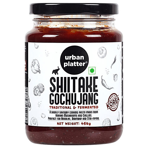 Urban Platter Shiitake Mushroom Gochujang - Traditional & Fermented, For Noodles, Stir-Frying, 450 g  