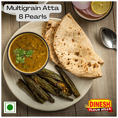 Dinesh Flour Mills Multi Grain Atta - With 32% Multigrains, High In Protein & Dietary Fibre, 900 g  
