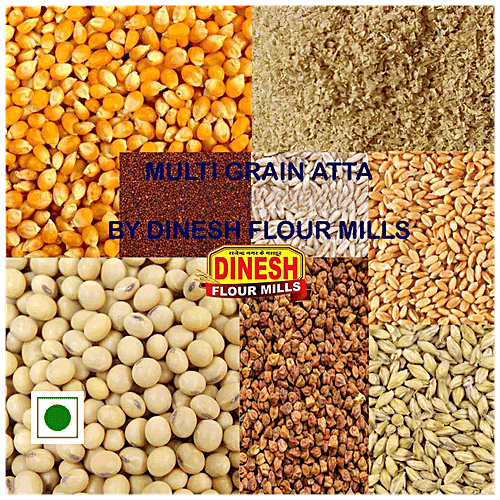 Dinesh Flour Mills Multi Grain Atta - With 32% Multigrains, High In Protein & Dietary Fibre, 900 g  