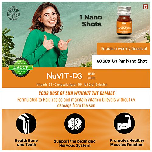 Buy The Old Natural NuvitD3 Vitamin D3 Nan Shots 60K IU, Sugar Free