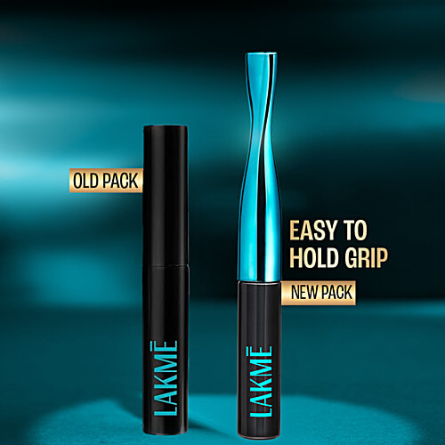 Lakme Eyeconic Eye Liner, 4.5 ml Medium Brown 24H Long Wear, Flexi Tip Brush, Smudgeproof & Waterproof