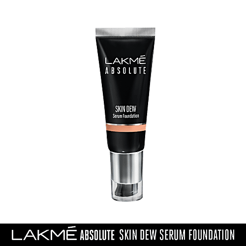 Lakme Absolute - Skin Dew Serum Foundation, Nourished & Hydrated, 30 g Cool Rose 