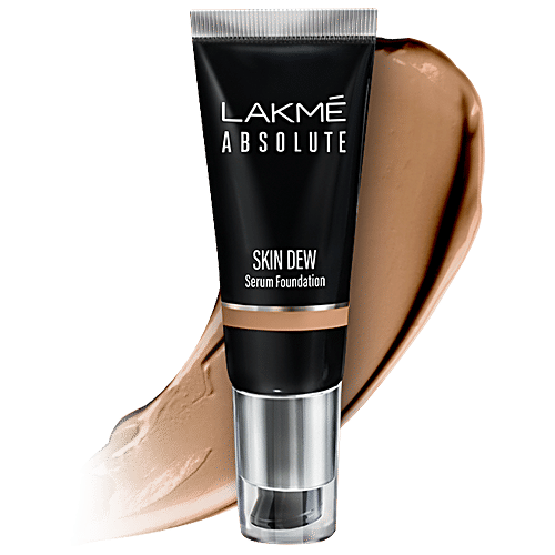 Lakme Absolute - Skin Dew Serum Foundation, Nourished & Hydrated, 30 g Neutral Almond 