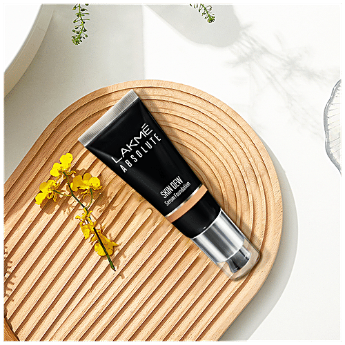 Lakme Absolute - Skin Dew Serum Foundation, Nourished & Hydrated, 30 g Neutral Almond 