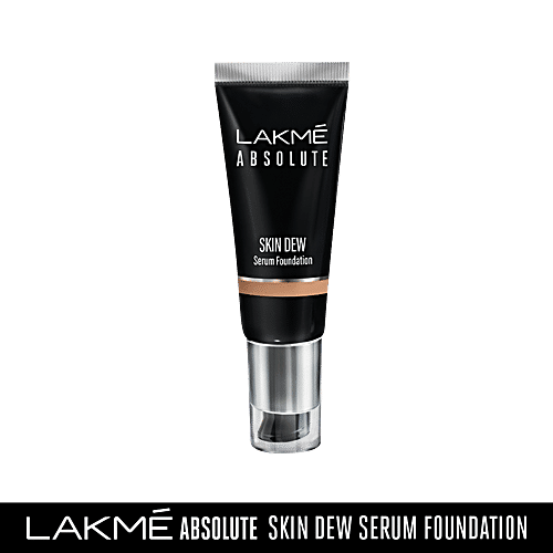 Lakme Absolute - Skin Dew Serum Foundation, Nourished & Hydrated, 30 g Neutral Almond 