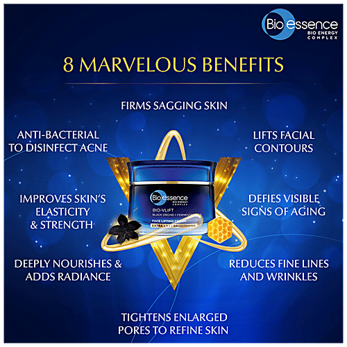 Bio-essence Bio-Vlift Face Lifting Cream - Extra Lift, Brightening, Improves Skin's Elasticity, 45 g  