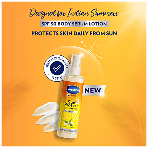 Buy Vaseline Summer Body Serum Lotion Sun Protect & Cooling, With SPF