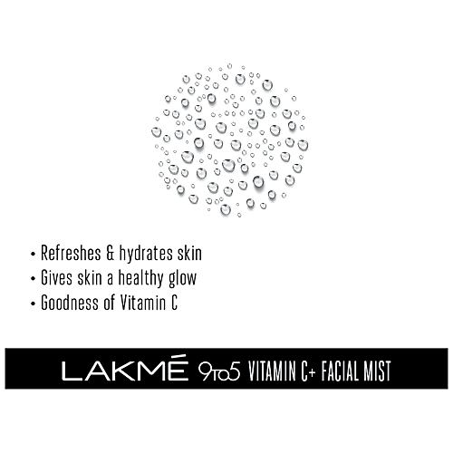 Lakme 9To5 Vit C+ Facial Mist - Refreshes & Hydrates Skin, 100 ml  