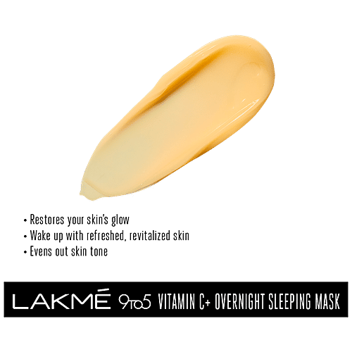 Buy Lakme 9To5 Vit C+ Overnight Sleeping Mask Restores Skin Glow