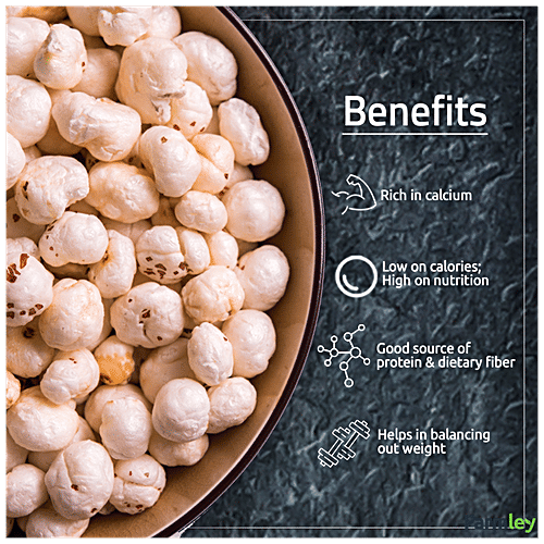 Buy Farmley Prasadam Makhana Fox Nuts Big Size Phool Makhana, Rich In Protein, Indian Snacks