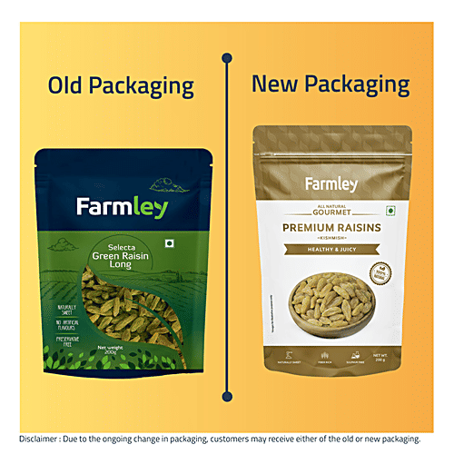 Buy Farmley Premium Raisins Kishmish Dry Fruit, Healthy Snacks, Nuts
