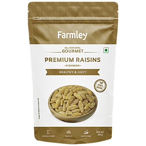 Buy Farmley Premium Raisins Kishmish Dry Fruit, Healthy Snacks, Nuts