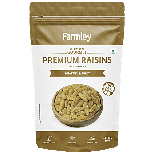 Buy Farmley Green Long Raisin Enriched With Vitamin A, Improves Eye