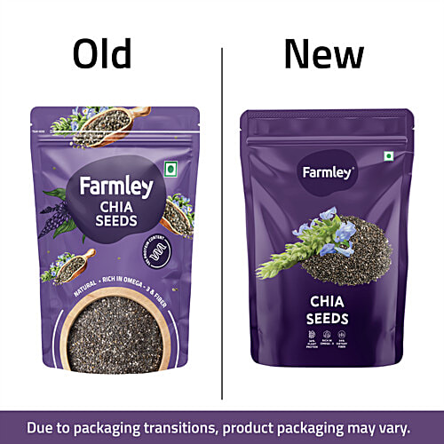 Farmley Chia Seeds, 200 g Natural, 16% Protein Content, Rich In Omega 3 & Fibre