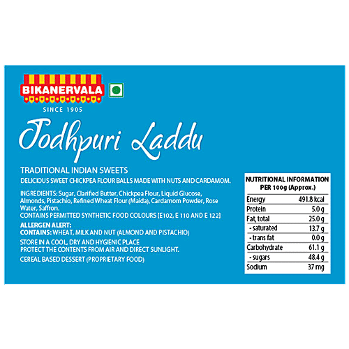 Buy Bikanervala Jodhpuri Laddu Made With Desi Ghee, Traditional