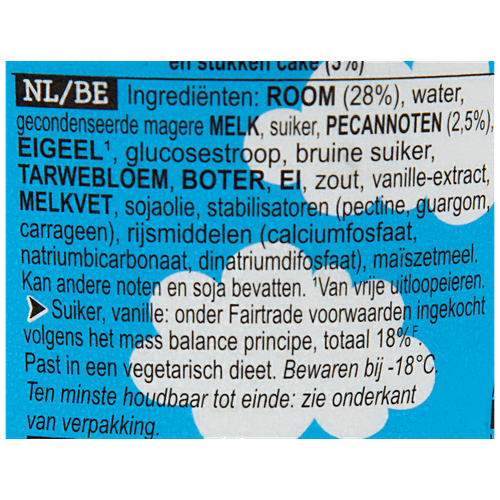 Ben & Jerry's Vanilla Ice Cream - With Pecan, Blondie Brownie Chunks & Salted Caramel Swirls, 465 g