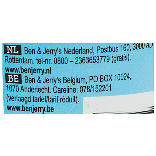 Ben & Jerry's Half Baked Brownies & Cookie Dough Ice Cream, 465 g Irresistible Dessert
Premium Quality Ingredients