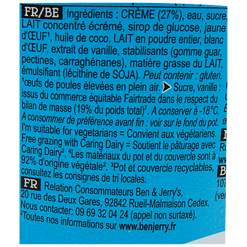 Ben & Jerry's Baked Alaska Vanilla Ice Cream - With Marshmallow Swirls & White Polar Bears, 465 g  