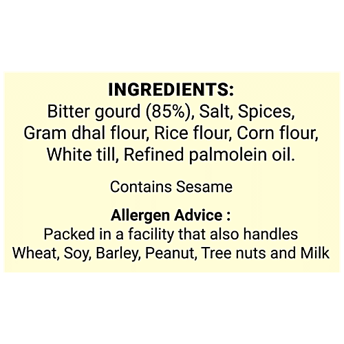 A2B Bitter Gourd Chips - South Indian Snack, Cereal & Pulses Based Savoury, Crunchy, 100 g  