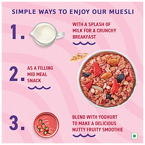 Buy Bagrrys Muesli Crunchy Nutty Fruity, With Seeds & Berries, 89