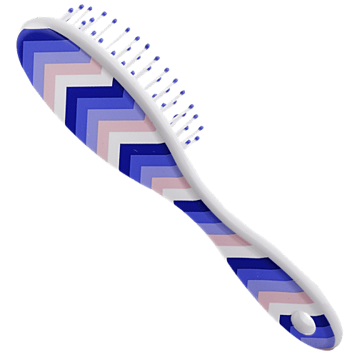 Gubb Oval Cushioned Hair Brush - Scottish Range, Small, Ball-tipped Nylon Bristles, 1 pc  