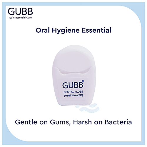 Buy Gubb Dental Floss Thread Mint Waxed, 10M, Oral Hygiene Online at Best Price of Rs 75