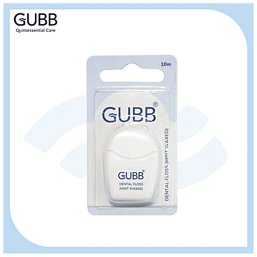 Buy Gubb Dental Floss Thread Mint Waxed, 10M, Oral Hygiene Online at Best Price of Rs 75