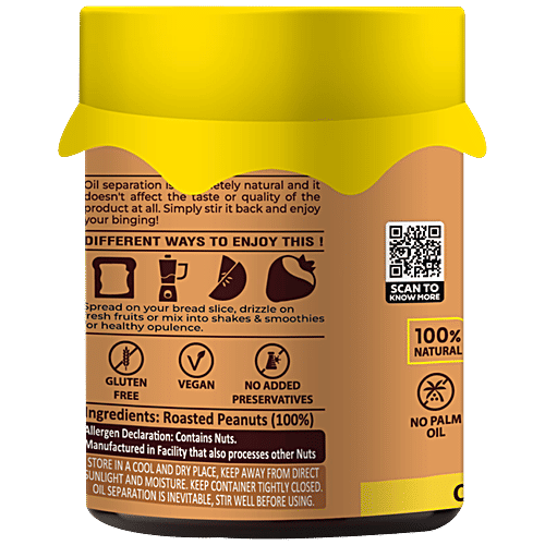 Buy LA Americana Peanut Butter Unsweetened, Crunchy, 26 g Protein
