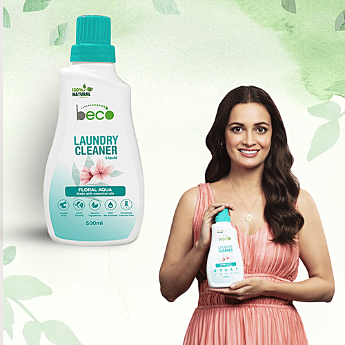 Beco Laundry Cleaner Liquid - Floral Aqua, 500 ml Kids & Pets Safe, 100% Chemical Free
