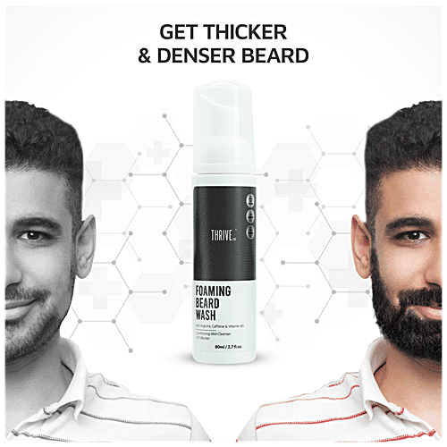 ThriveCo Foaming Beard Wash - Cleanses & Conditions, 80 ml