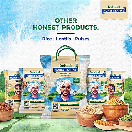 Dehaat Honest Farms Unpolished Urad Whole - Pesticide Free, 500 g  