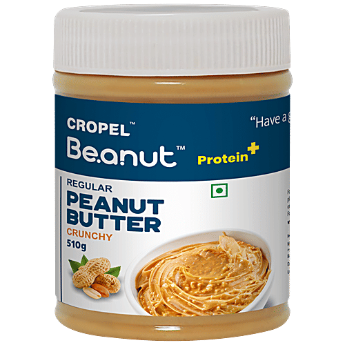 Buy Beanut Regular Peanut Butter Crunchy, Rich In Protein & Fibre, No