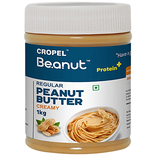 Buy Beanut Regular Peanut Butter Creamy, Rich In Protein & Fibre, No
