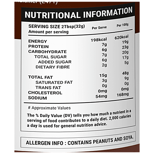 Beanut Chocolate Peanut Butter - Creamy, Rich In Protein & Fibre, No Trans Fat, 340 g  