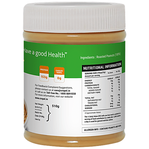 Buy Beanut 100 Natural Peanut Butter Crunchy, Rich In Protein