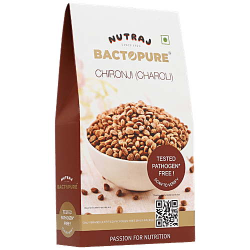 Nutraj Bactopure Chironji Seeds - Charoli, Tested Pathogen Free, 100 g Mono Carton 