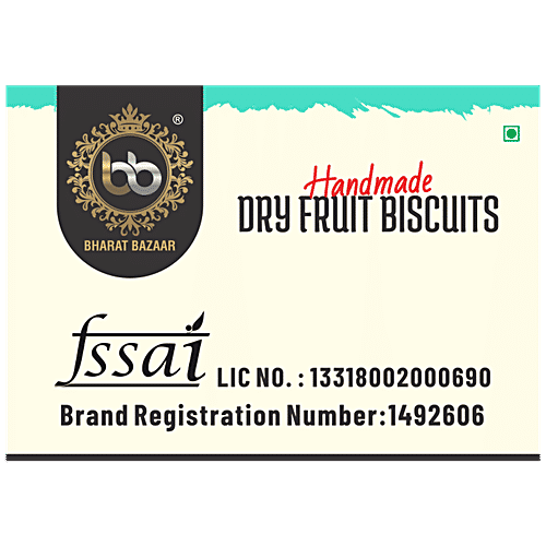 Buy Bharat Bazaar Dry Fruit Biscuit Handmade, Instant Energy, Rich In