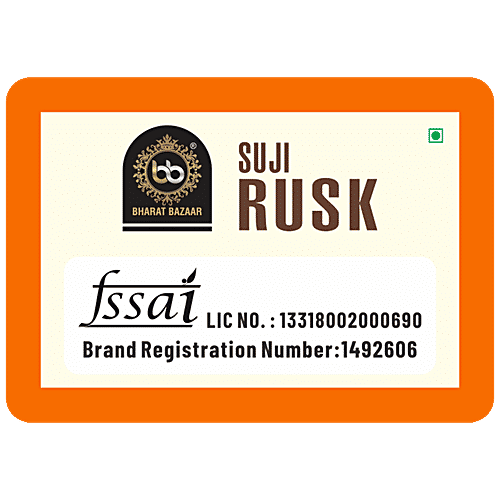 Buy Bharat Bazaar Suji Rusk Instant Energy, Aids In Weight Loss