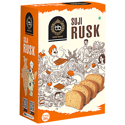 Buy Bharat Bazaar Suji Rusk Instant Energy, Aids In Weight Loss