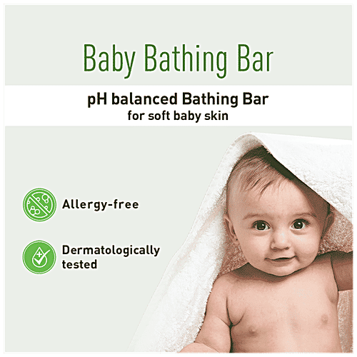 Bodyguard Moisturizing Baby Bathing Soap Bar for Kids – Pack of 2, 75gms each | pH 5.5, with Oatmeal Powder, Shea Butter, Aloe Vera & Calendula Oil | Allergen Free | Dermatologically Tested, 75 g (Pack of 2) 