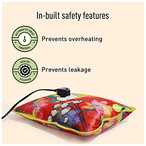 SIRONA Electric Hot Water Bag for Instant Pain Relief | Heating Pad for Menstrual Cramps, Arthritis Aches, and Back Pain | 2 Hours Heat Retention | Quick Charging | Automatic Heat Control, 1 pc  